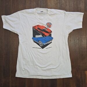 Vintage Corvette Museum T-Shirt XL Single Stitch Made‎ USA Bowling GreenKentucky